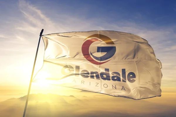 Glenadle Arizona Estados Unidos Ondeando Bandera — Foto de Stock