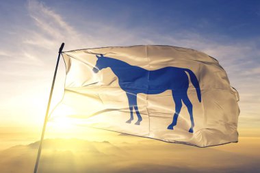 Lexington of Kentucky of United States flag waving clipart