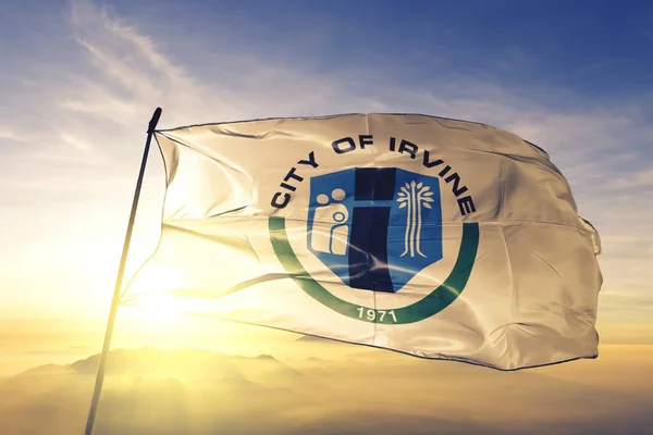 Irvine California Estados Unidos Ondeando Bandera — Foto de Stock