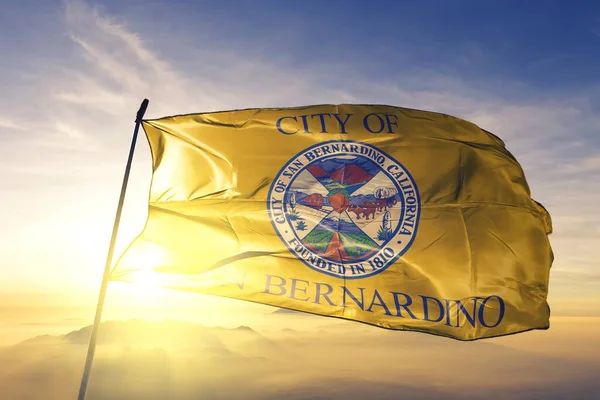 San Bernardino California Estados Unidos Ondeando Bandera — Foto de Stock