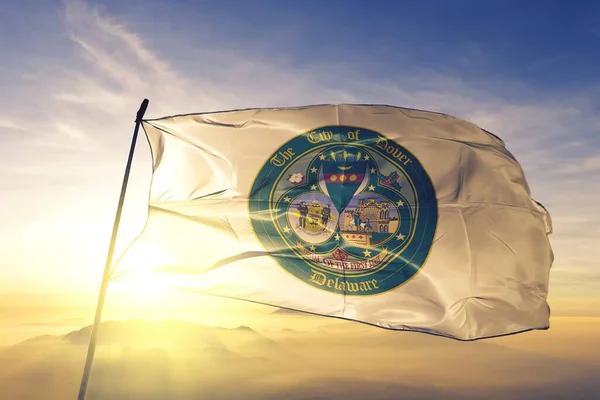 Dover Delaware Bandera Estados Unidos Ondeando —  Fotos de Stock