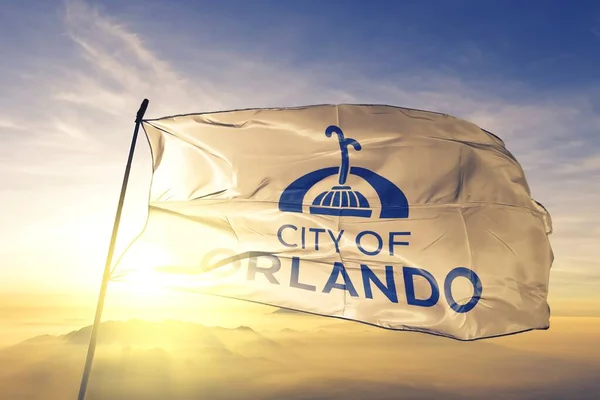 Orlando Florida Estados Unidos Ondeando Bandera — Foto de Stock