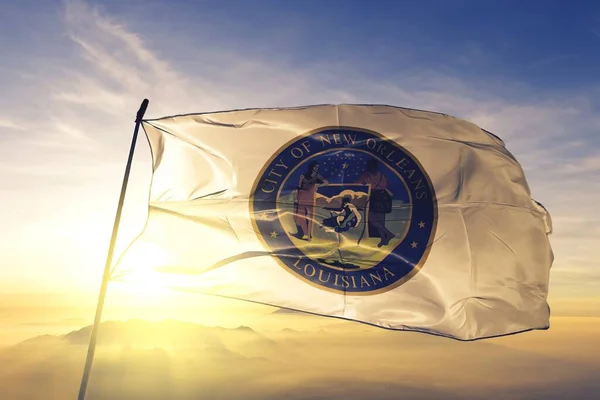 New Orleans Louisiana United States Flag Waving — Stock Photo, Image