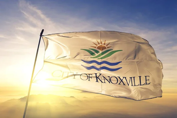 Knoxville Tennessee Estados Unidos Ondeando Bandera — Foto de Stock