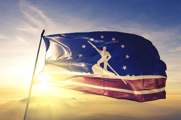 Richmond Virgínia Dos Estados Unidos Acenando Bandeira — Fotografia de Stock