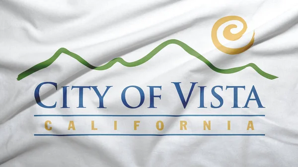 Vista Kalifornii Flagi Stanów Zjednoczonych Tle Tekstury Tkaniny — Zdjęcie stockowe