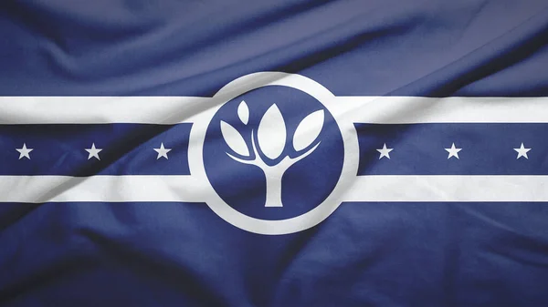 Naperville Illinois United States Vlajka Textilním Pozadí — Stock fotografie
