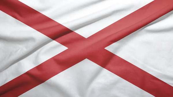 Alabama Staat Van Verenigde Staten Van Amerika Vlag Textuur Achtergrond — Stockfoto
