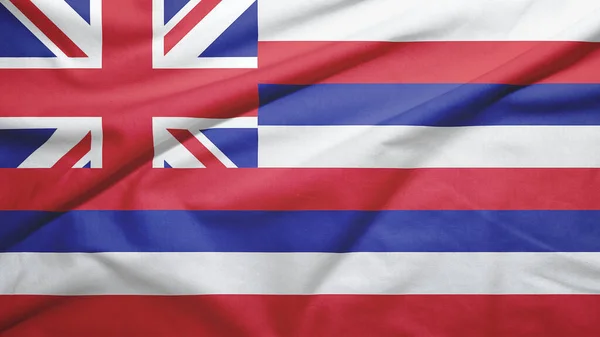 Estado Havaí Dos Estados Unidos América Bandeira Sobre Fundo Textura — Fotografia de Stock