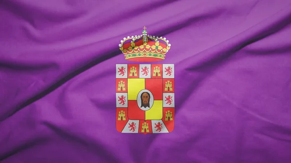 Bandera Provincia Jaén Fondo Textura Tela —  Fotos de Stock