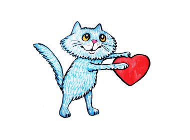 belgili tanımlık yavru kedi içinde kalp paws tutar