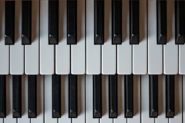 Eski organ iki satır piyano tuşları Kilisesi