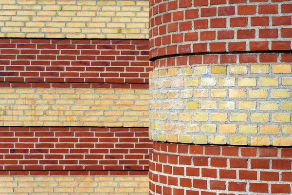 Картина Двох Алюмінієвих Цегляних Стін — стокове фото