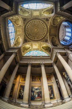 Paris, Fransa, Mayıs, 2018: Paris'te bina Pantheon, iç Gösterim