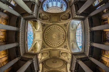 Paris, Fransa, Mayıs, 2018: Paris'te bina Pantheon, iç Gösterim