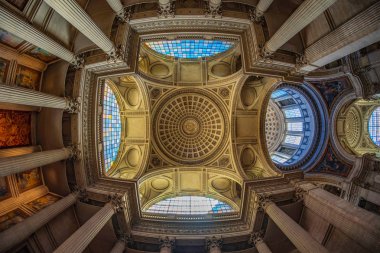 Paris, Fransa, Mayıs, 2018: Paris'te bina Pantheon, iç Gösterim