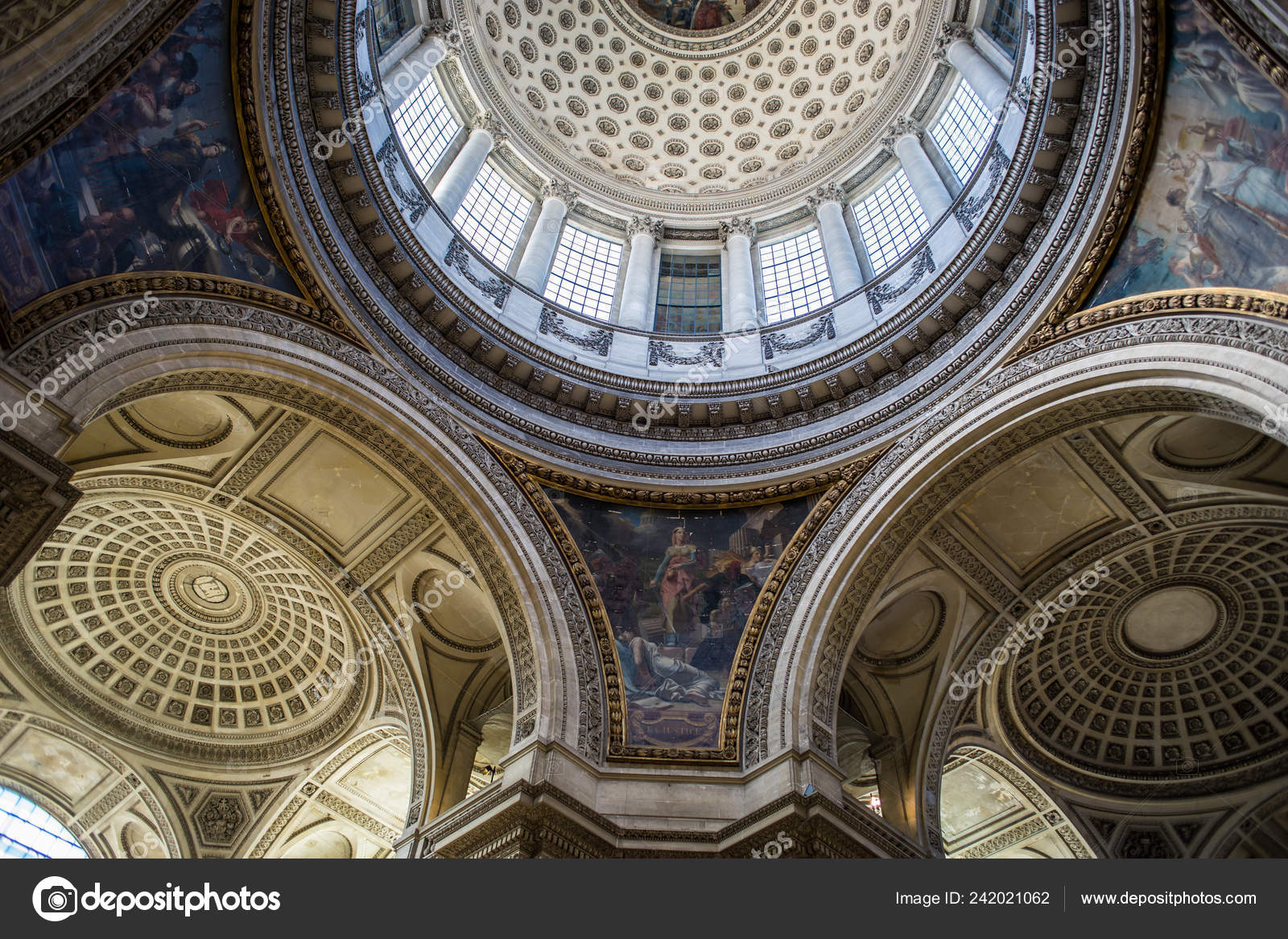 Paris France May 2018 Interior Views Pantheon Building Paris