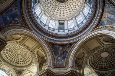 Paris, Fransa, Mayıs, 2018: Paris'te bina Pantheon, iç Gösterim