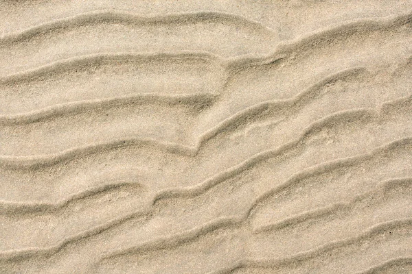 Primo piano di modello di sabbia di una spiaggia nell'estate — Foto Stock