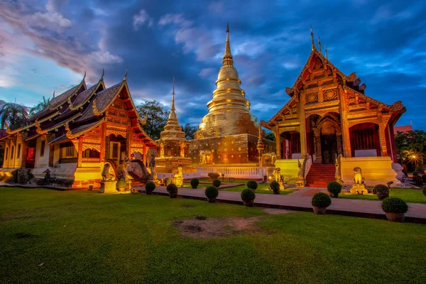Świątynia Wat Phra Sing Prowincji Chiang Mai Tajlandia — Zdjęcie stockowe