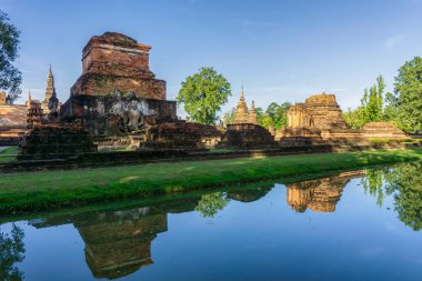 WAT Mahathat Tapınağı ve semt Sukhothai Historical Park, Tayland