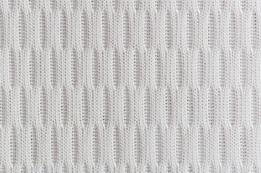 Kumaş dokusu kadar kapatın. Beyaz Tekstil arka plan.