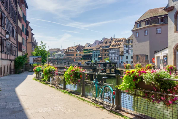 Traditionelle Farbenfrohe Häuser Petite France Strasbourg Elsass France — Stockfoto