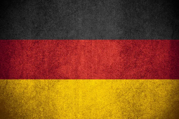 Прапор Німеччини Або Німецькою Банер Грубий Візерунок Текстури — стокове фото
