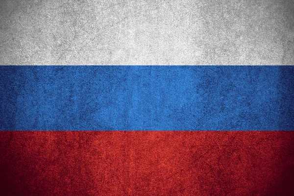 Flag Russia Russian Banner Rough Pattern Texture Stock Picture