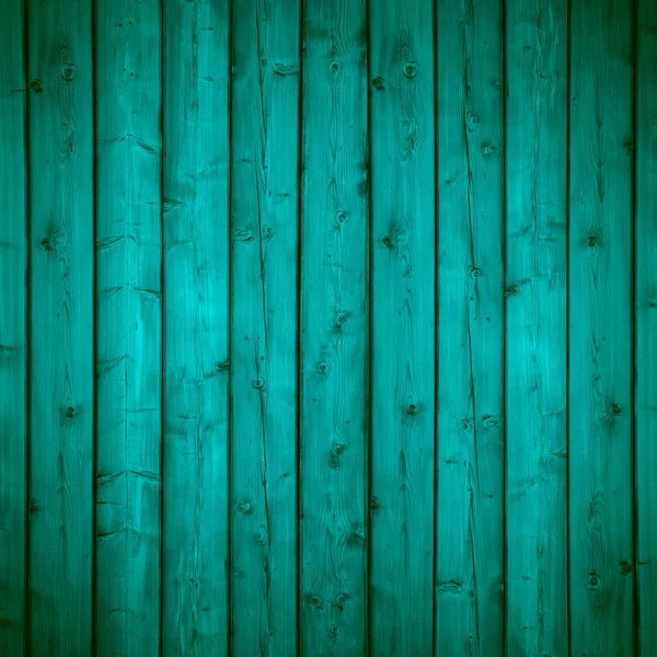 Natural Pattern Wooden Texture Turquoise Planks Background — Stock Photo, Image