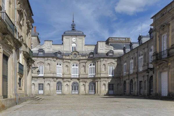 Fachada Herradura Patio Del Palacio Real Granja San Ildefonso Provincia — Foto de Stock