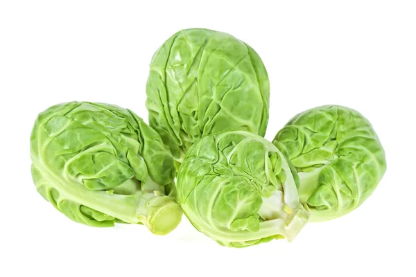 Pile Brussels Sprouts White Background — Stock Photo, Image