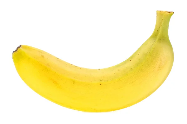 Plátano Maduro Aislado Sobre Fondo Blanco —  Fotos de Stock