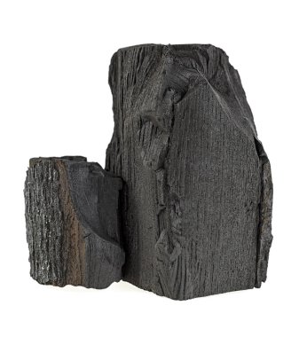 kömür beyaz arka grubunda izole edildi