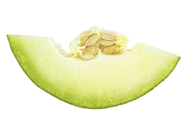 Slice Melon Isolated White Background — Stock Photo, Image