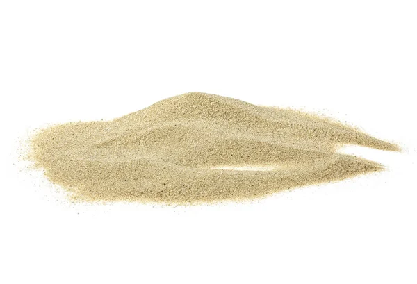 Pila Sabbia Desertica Isolato Sfondo Bianco — Foto Stock
