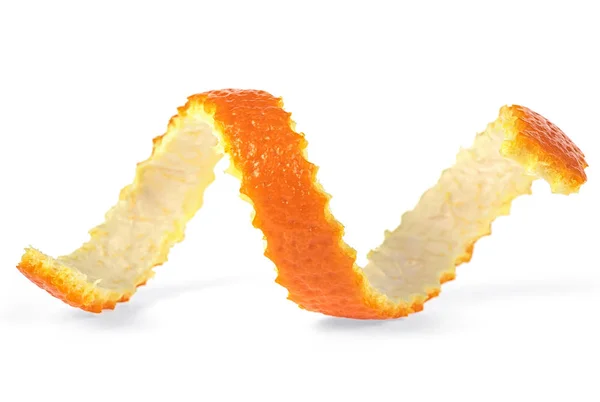 Peau Orange Unique Sur Fond Blanc Vitamine — Photo