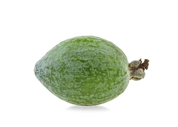 Feijoa Fehér Alapon — Stock Fotó