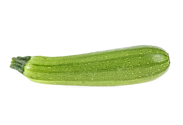 Courgettes Fraîches Isolées Sur Fond Blanc — Photo