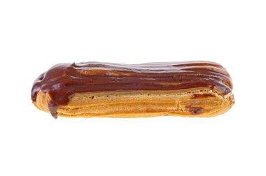 Çikolata ekini beyaz arkaplanda izole