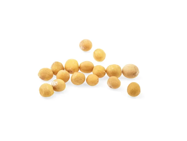 Detailní Organické Žlutá Hořčičná Semínka Izolovaných Bílém Pozadí Makro — Stock fotografie