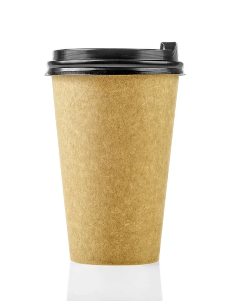 Чашка Кофе Изолированы Белом Фоне — стоковое фото