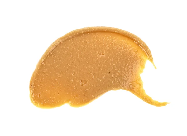 Erdnussbutter Isoliert Auf Weißem Hintergrund — Stockfoto