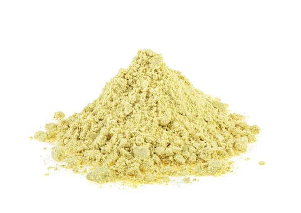 Heap Ginger Powder Isolated White Background — Stock Photo, Image