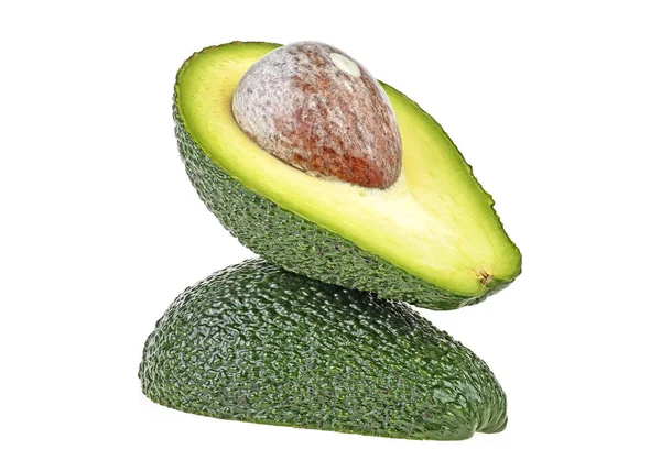 Avocado Isolato Fondo Bianco — Foto Stock