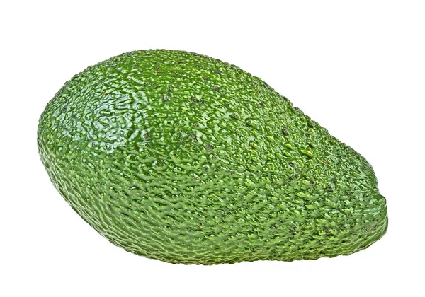 Rijp Avocado Fruit Geïsoleerd Witte Achtergrond — Stockfoto