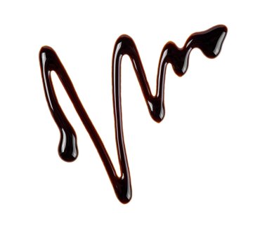 Soyut desen çikolata üzerinde izole beyaz arka plan yaptı