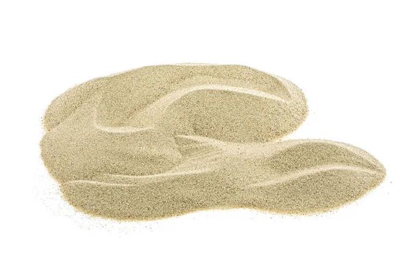 Mucchio Sabbia Desertica Isolato Sfondo Bianco — Foto Stock
