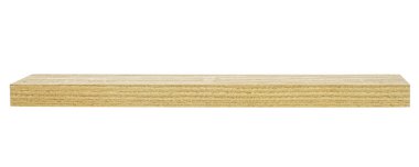 Ahşap tahtası beyaz arka plan üzerinde izole. Meşe ahşap kiriş. Ahşap blok.