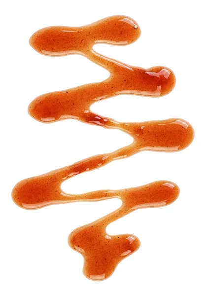 Marmellata Frutta Sfondo Bianco Vista Dall Alto — Foto Stock